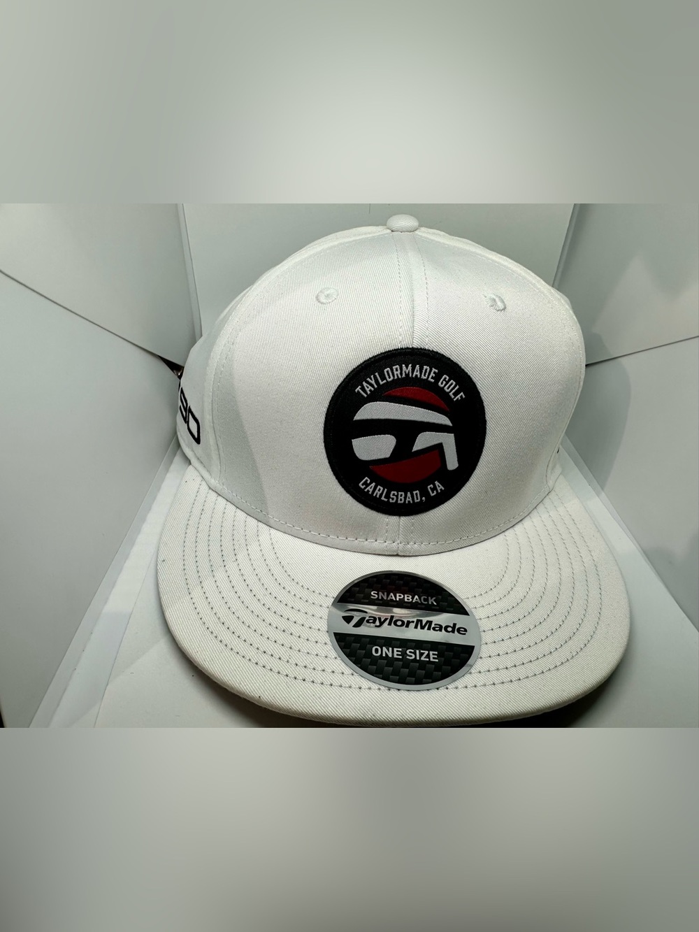NWT TaylorMade 22 Irons Launch Week Hat Stealth P790 Flatbill Snapback White